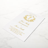 Elegant groen lijst Eerste Communie Folie Uitnodiging (Gedraaid)