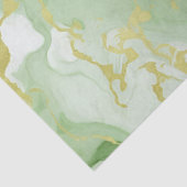 Elegant Groen Marmer Faux Goud Glitter Effect 0 Tissuepapier (Detail)