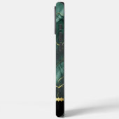 Elegant groen marmer met gouden aderontwerp Case-Mate iPhone case (Achterkant / Links)