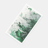 Elegant groen marmeren inpakpapier servet (Hoek)