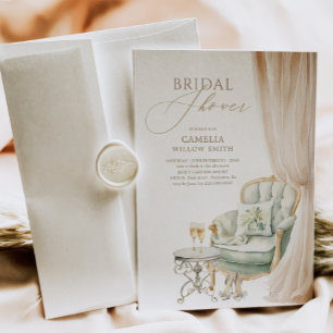 Elegant groen mediterraan Vrijgezellenfeest Kaart