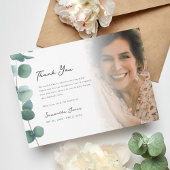 Elegant groen memorial foto dank u