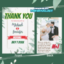 Elegant groen minimalistische aangepaste foto brui