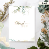 Elegant groen minimalistische repetitie diner uitn kaart