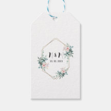 Elegant Groen Monogram Eucalyptus Bruiloft