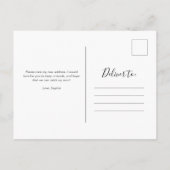 Elegant groen | Nieuw adres Verhuisaankondiging Briefkaart (Achterkant)