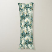 Elegant  groen olielek laat beddegoed over lichaamskussen (Voorkant Verticaal)