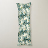 Elegant  groen olielek laat beddegoed over lichaamskussen (Achterkant (Verticaal))