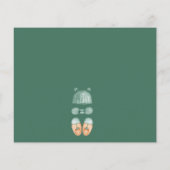 ELEGANT GROEN & ORANJE WATERVERF BABY SHOWER (Achterkant)