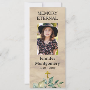 Elegant groen orthodox Christelijk begrafenisgebed