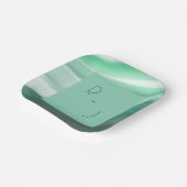 Elegant groen papieren bord (Gebogen)