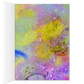 ELEGANT GROEN PEACOCK, GEM STONES EN BOW Birthday (Binnen (Rechts))