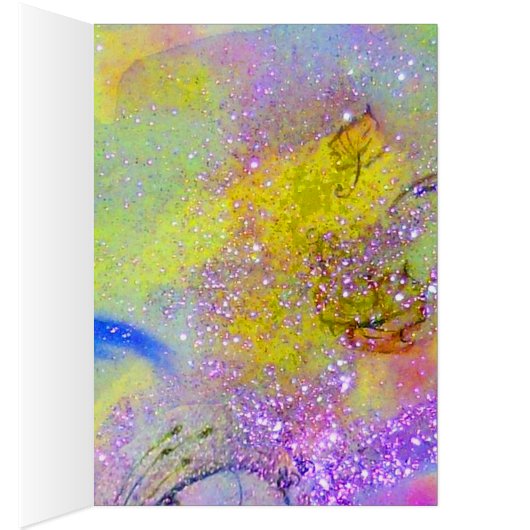 ELEGANT GROEN PEACOCK, GEM STONES EN BOW Birthday (Binnen (Rechts))