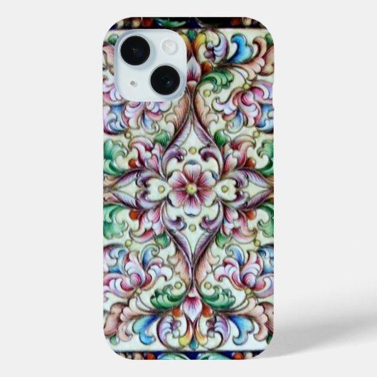ELEGANT GROEN PINK FLORAL FANTASY Case-Mate iPhone CASE (Achterkant)