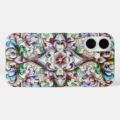 ELEGANT GROEN PINK FLORAL FANTASY Case-Mate iPhone CASE (Achterkant (horizontaal))
