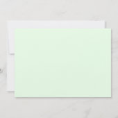 Elegant groen platte bruiloft uitnodiging (Achterkant)