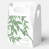 Elegant groen Quinceañera Bedankdoosjes (Geopend)