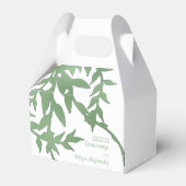 Elegant groen Quinceañera Bedankdoosjes (Voorkant Zijde)