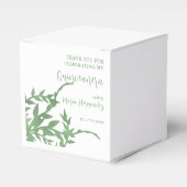 Elegant groen Quinceañera Bedankdoosjes (Voorkant Zijde)