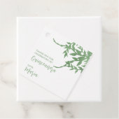 Elegant groen Quinceañera Bedankjes Labels (In situ)