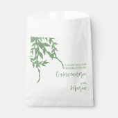 Elegant groen Quinceañera Bedankzakje (Voorkant)