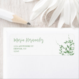 Elegant groen Quinceañera Etiket