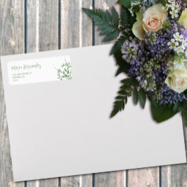 Elegant groen Quinceañera Etiket