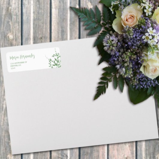 Elegant groen Quinceañera Etiket