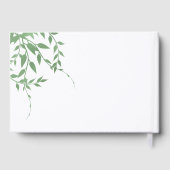 Elegant groen Quinceañera Gastenboek (Achterkant)