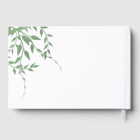 Elegant groen Quinceañera Gastenboek (Achterkant)