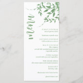 Elegant groen Quinceañera Menu (Voorkant)
