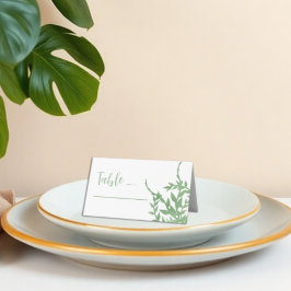 Elegant groen Quinceañera Plaatskaartje