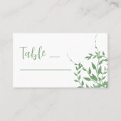 Elegant groen Quinceañera Plaatskaartje (Voorkant)