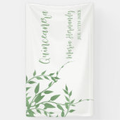 Elegant groen Quinceañera Spandoek (Verticaal)