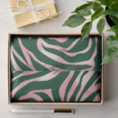 Elegant Groen Roos Gouden Glitter Zebra Tissuepapier (Geschenk)