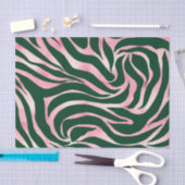 Elegant Groen Roos Gouden Glitter Zebra Tissuepapier (Craft)