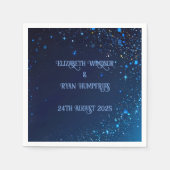 Elegant Groen Roze & Blues Sparkle Design Servet (Voorkant)