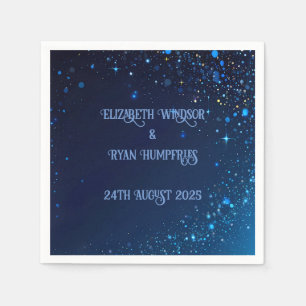 Elegant Groen Roze & Blues Sparkle Design Servet