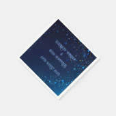 Elegant Groen Roze & Blues Sparkle Design Servet (Hoek)