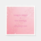 Elegant Groen Roze & Blues Sparkle Design Servet (Voorkant)