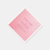 Elegant Groen Roze & Blues Sparkle Design Servet (Hoek)