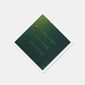 Elegant Groen Roze & Blues Sparkle Design Servet (Hoek)