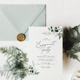 Elegant groen Sage Green Engagement Party Kaart