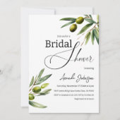 Elegant groen Sage Green Olive Vrijgezellenfeest Kaart (Voorkant)