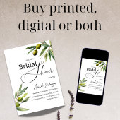 Elegant groen Sage Green Olive Vrijgezellenfeest Kaart