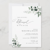 Elegant groen Sage Green repetitie diner Kaart (Voorkant)