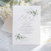 Elegant groen Schattigee Baby in Bloom Baby shower Kaart