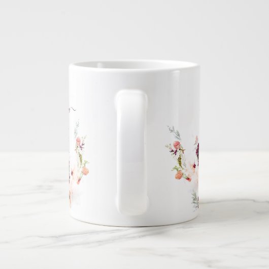 ELEGANT GROEN, SINAASAPPEL, ROOD & WIJN BABY SHOWE GROTE KOFFIEKOP (Achterkant)