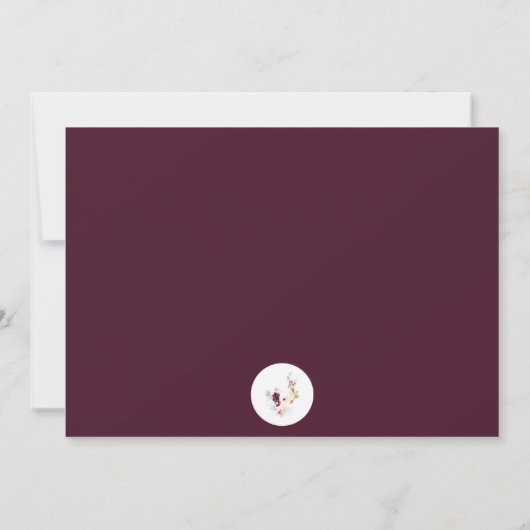 ELEGANT GROEN, SINAASAPPEL, ROOD & WIJN BABY SHOWE KAART (Achterkant)