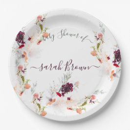 ELEGANT GROEN, SINAASAPPEL, ROOD & WIJN BABY SHOWE PAPIEREN BORDJE